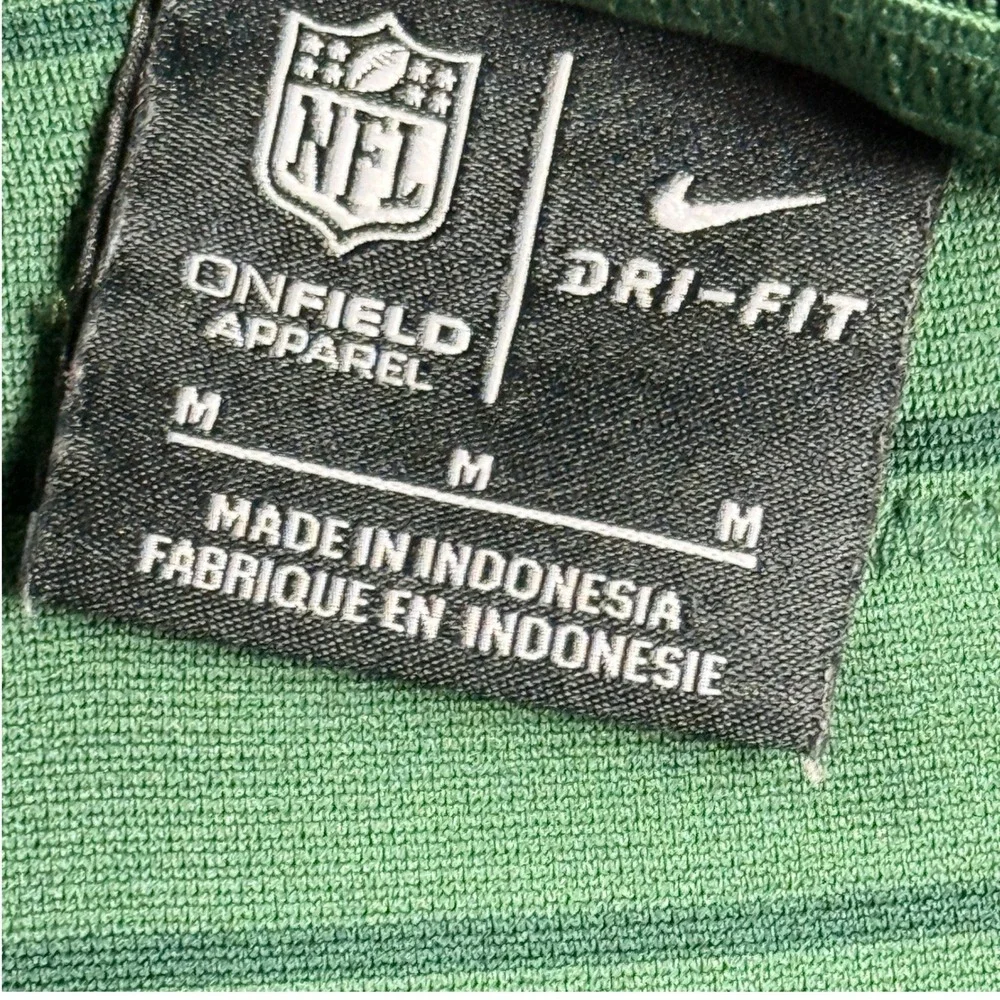 Nike Mens Polo Shirt M Dri Fit Green Bay Collared Short Sleeve Striped